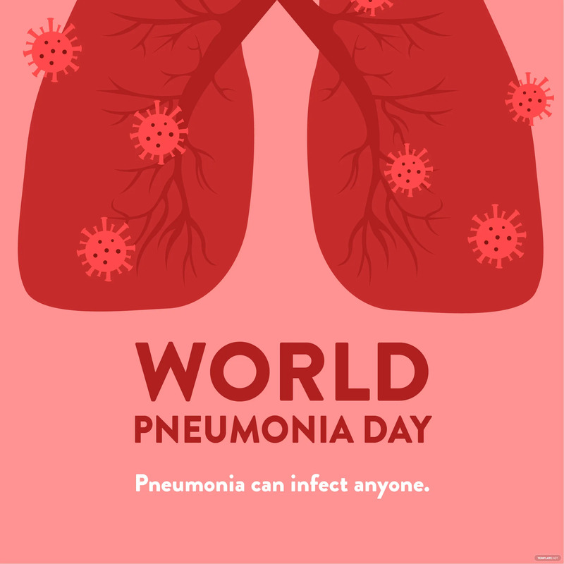 world pneumonia day poster vector ideas examples