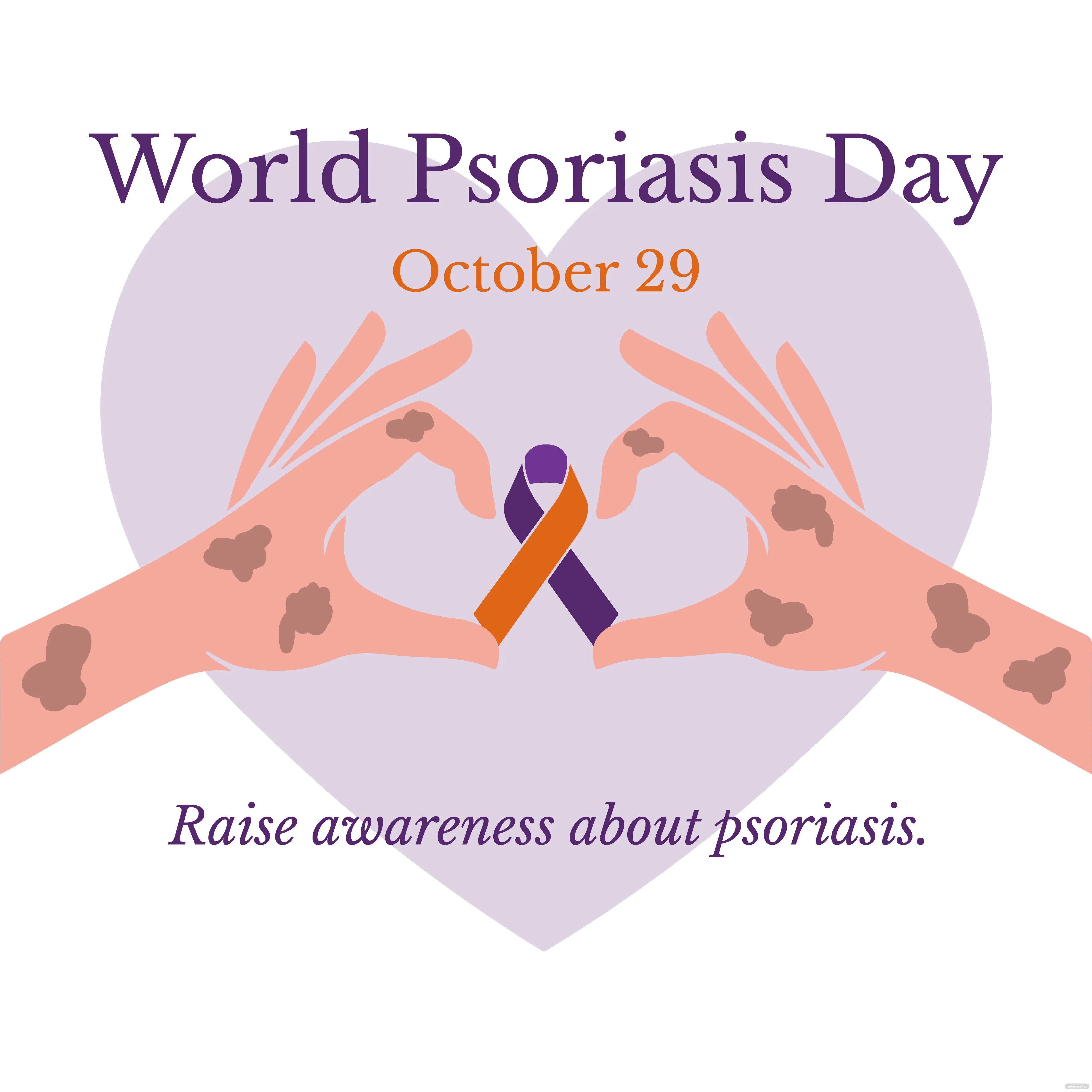 world psoriasis day fb post ideas examples