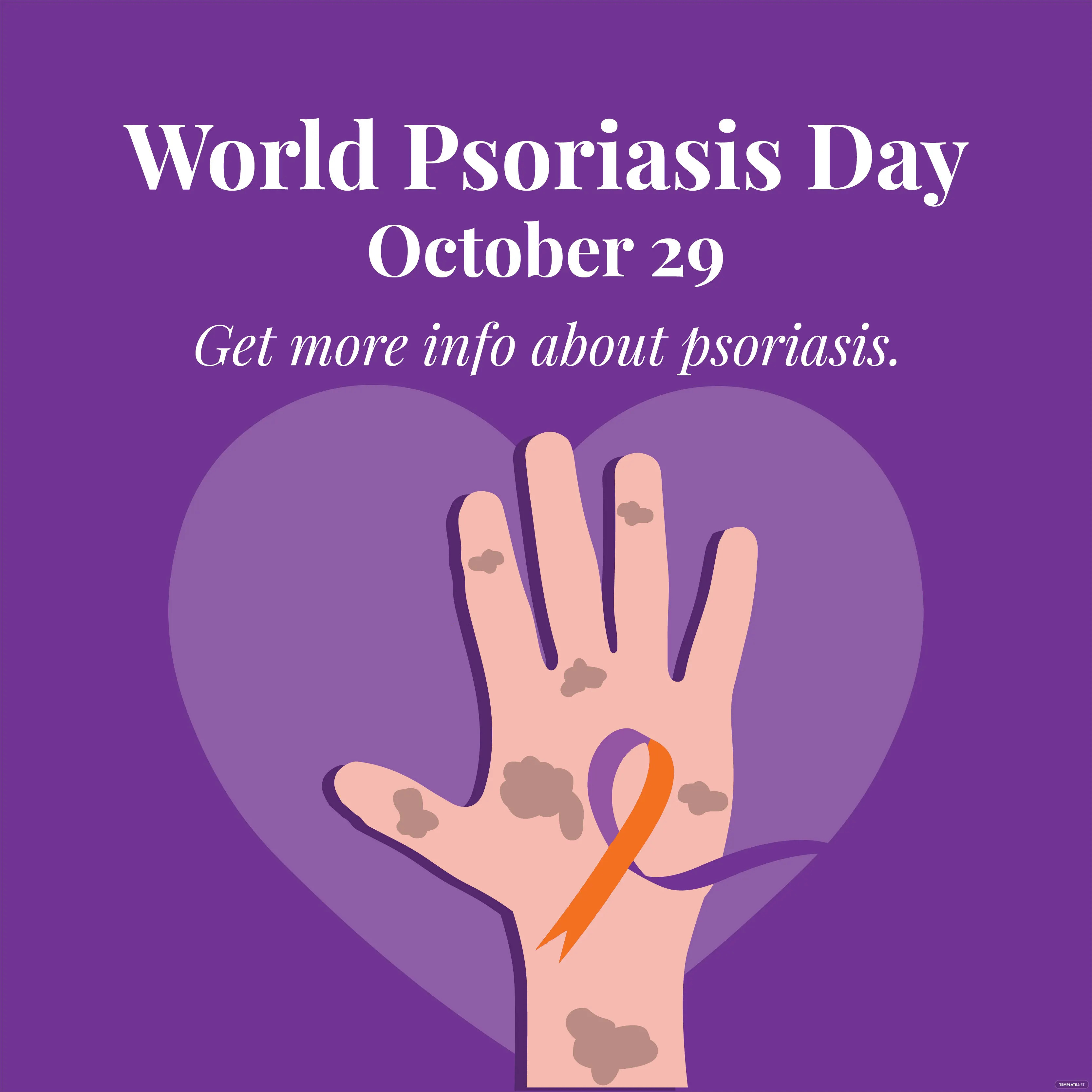 world psoriasis day whatsapp post ideas examples