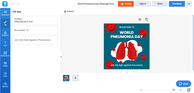 write a fact about world pneumonia day