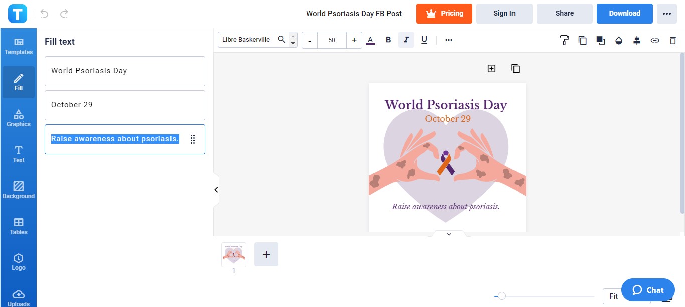 write your world psoriasis day slogan