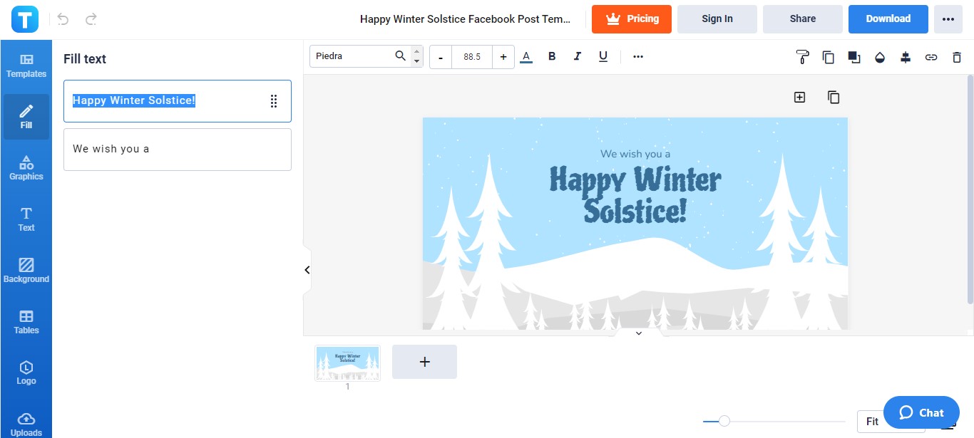 write your winter greetings