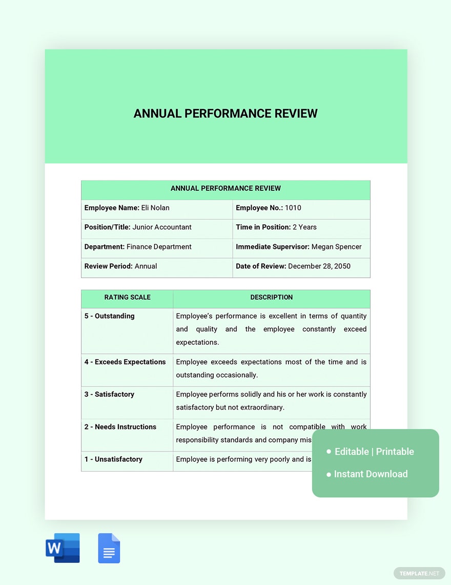 annual performance review