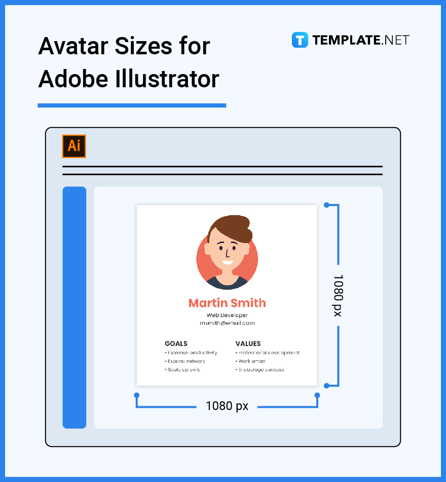 avatar sizes for adobe illustrator