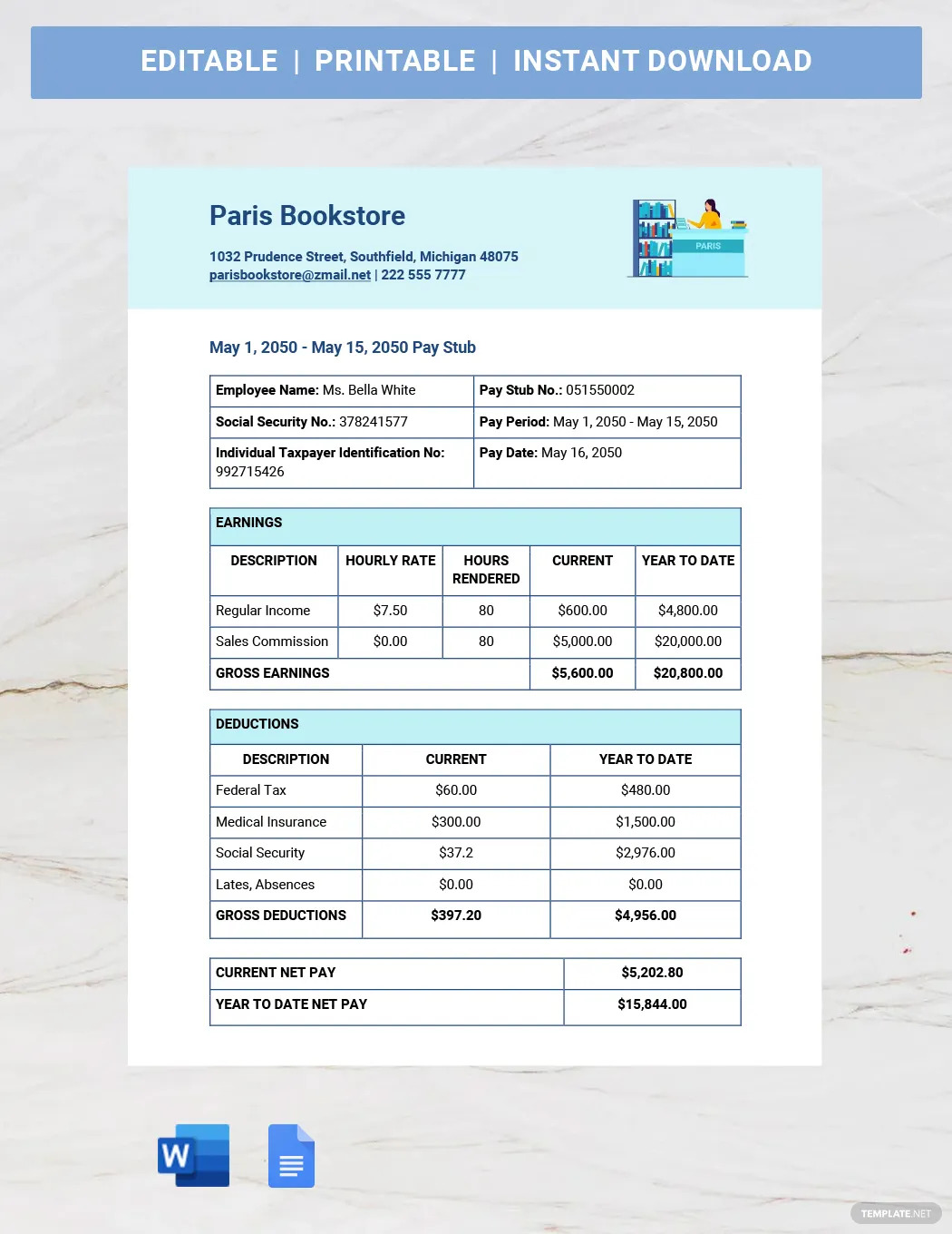 basic payslip ideas and examples