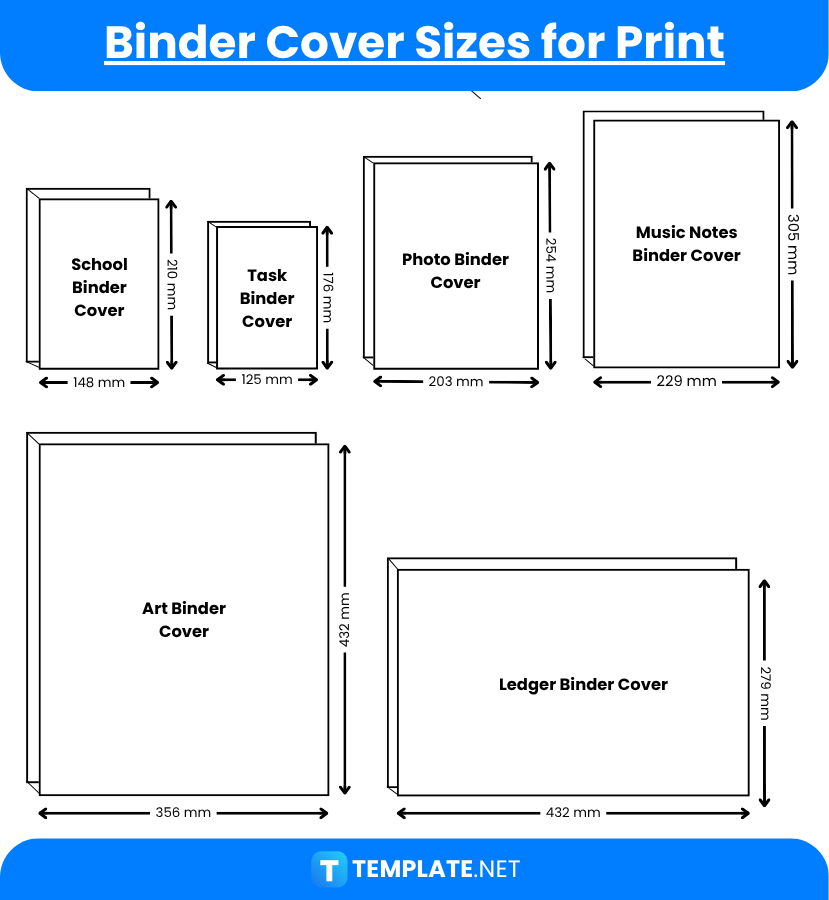 Binder Cover Sizes