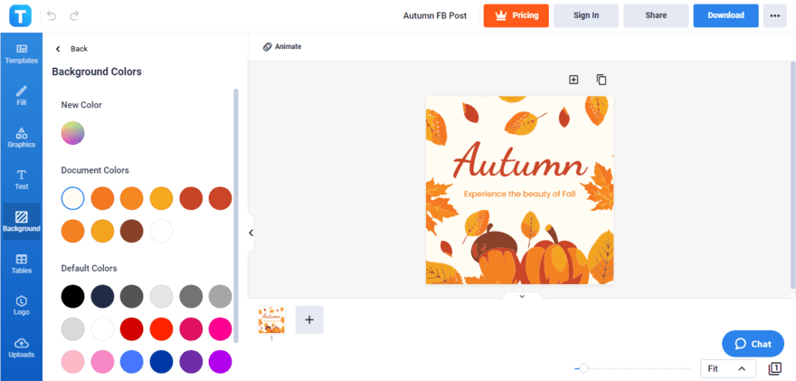 choose your favorite autumn background color