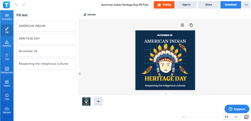 compose a sincere american indian heritage day wish