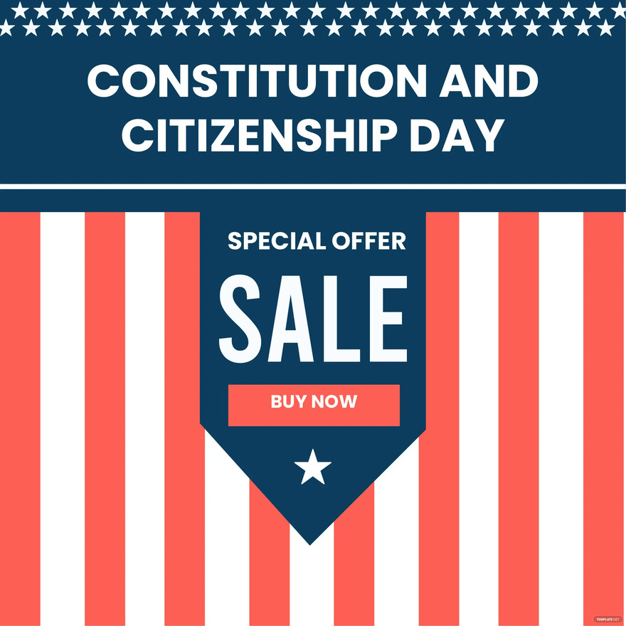 constitution and citizenship day sale illustration ideas and examples
