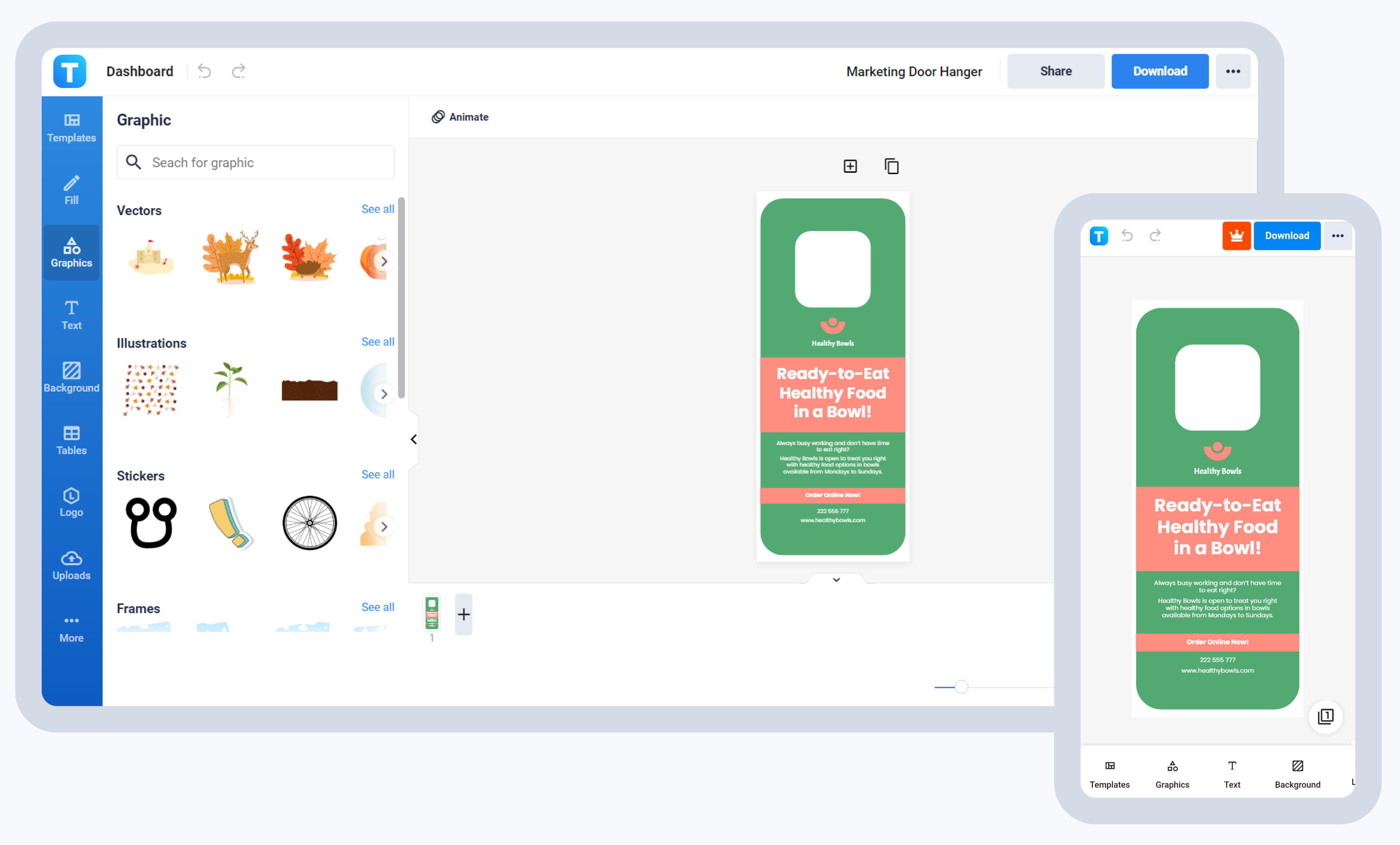 Door Hanger Maker Free, Creator, Generator, Edit Online Free