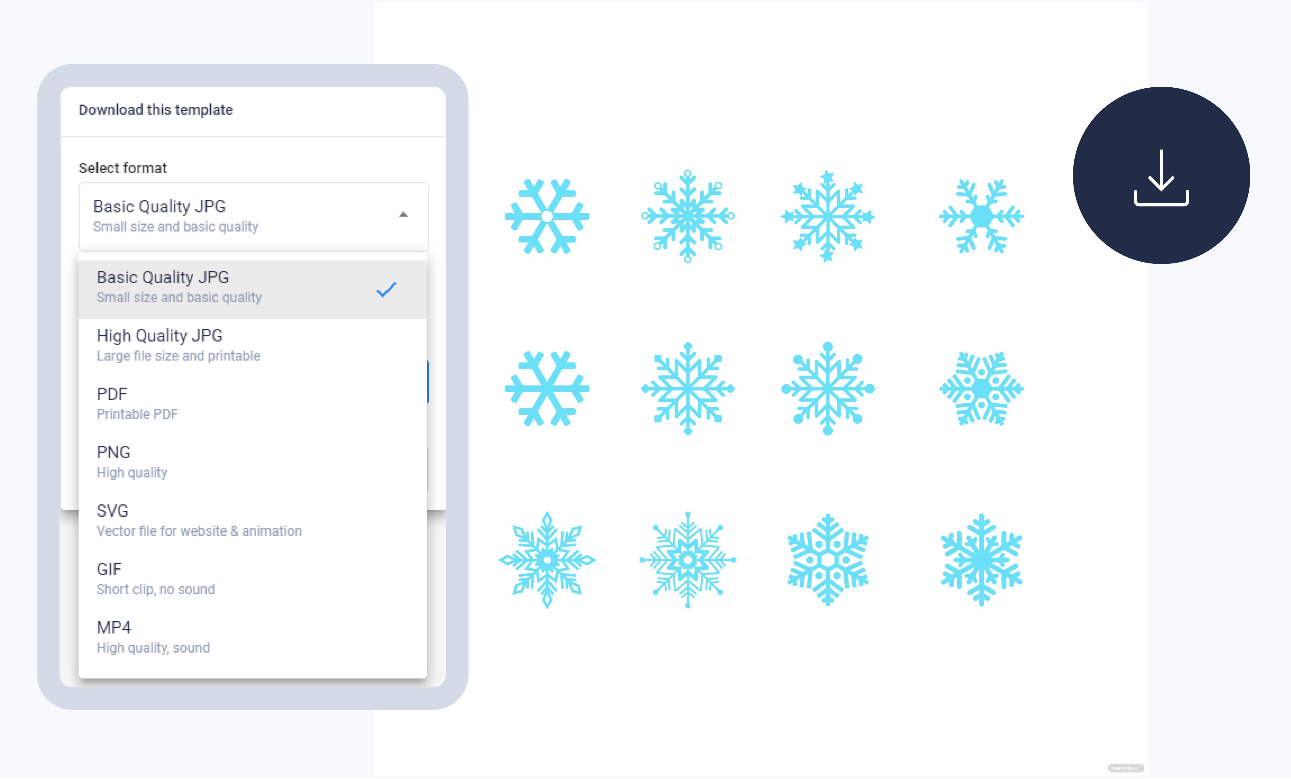 Download Snowflake in jpg, png, pdf