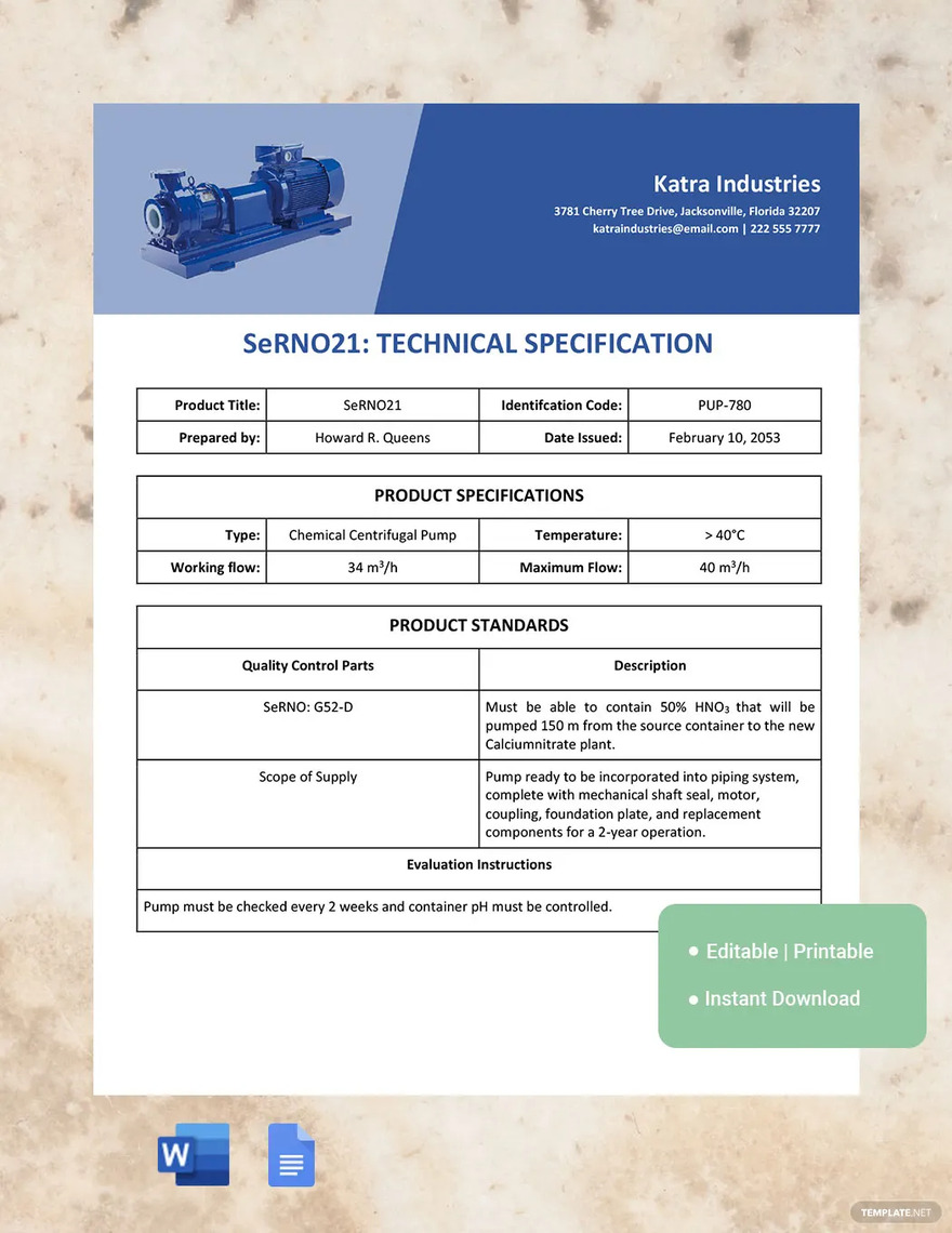 Technical Specification What Is a Technical Specification? Definition