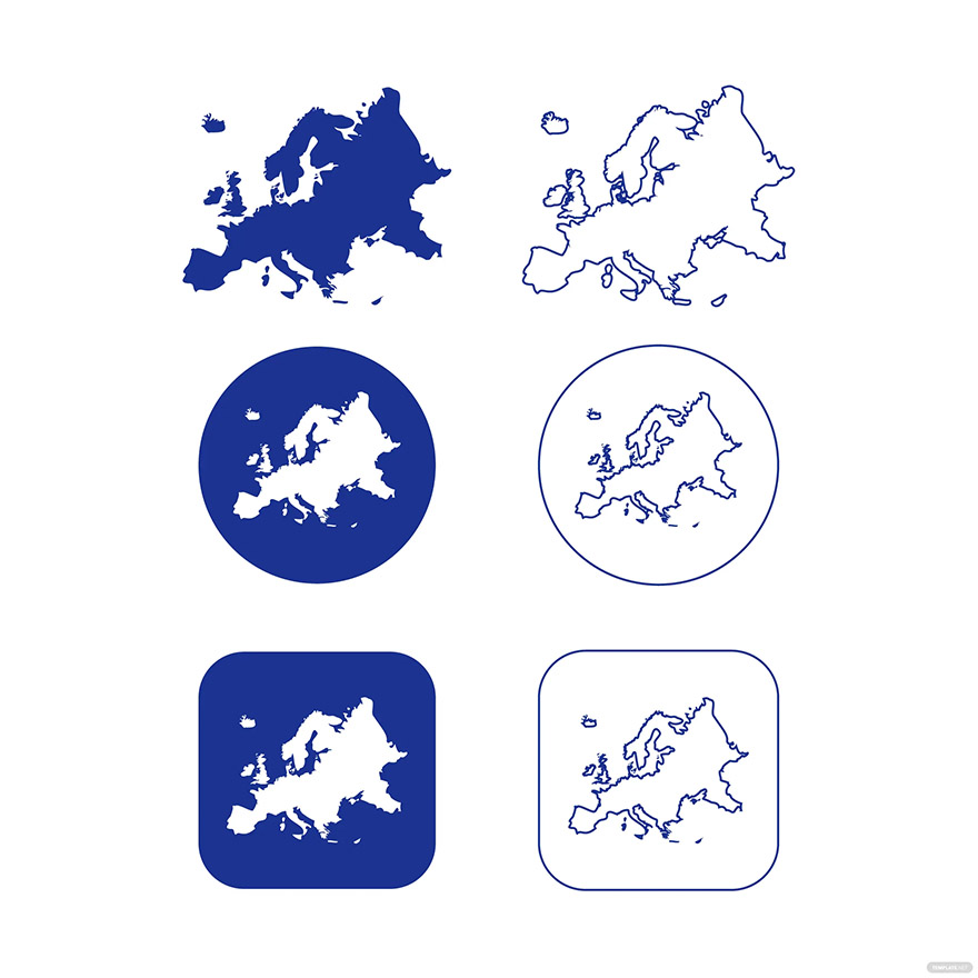 europe map icons ideas and examples