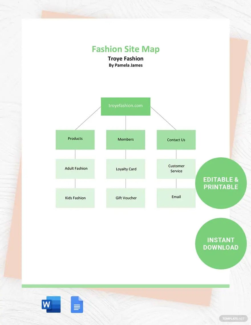 fashion site map