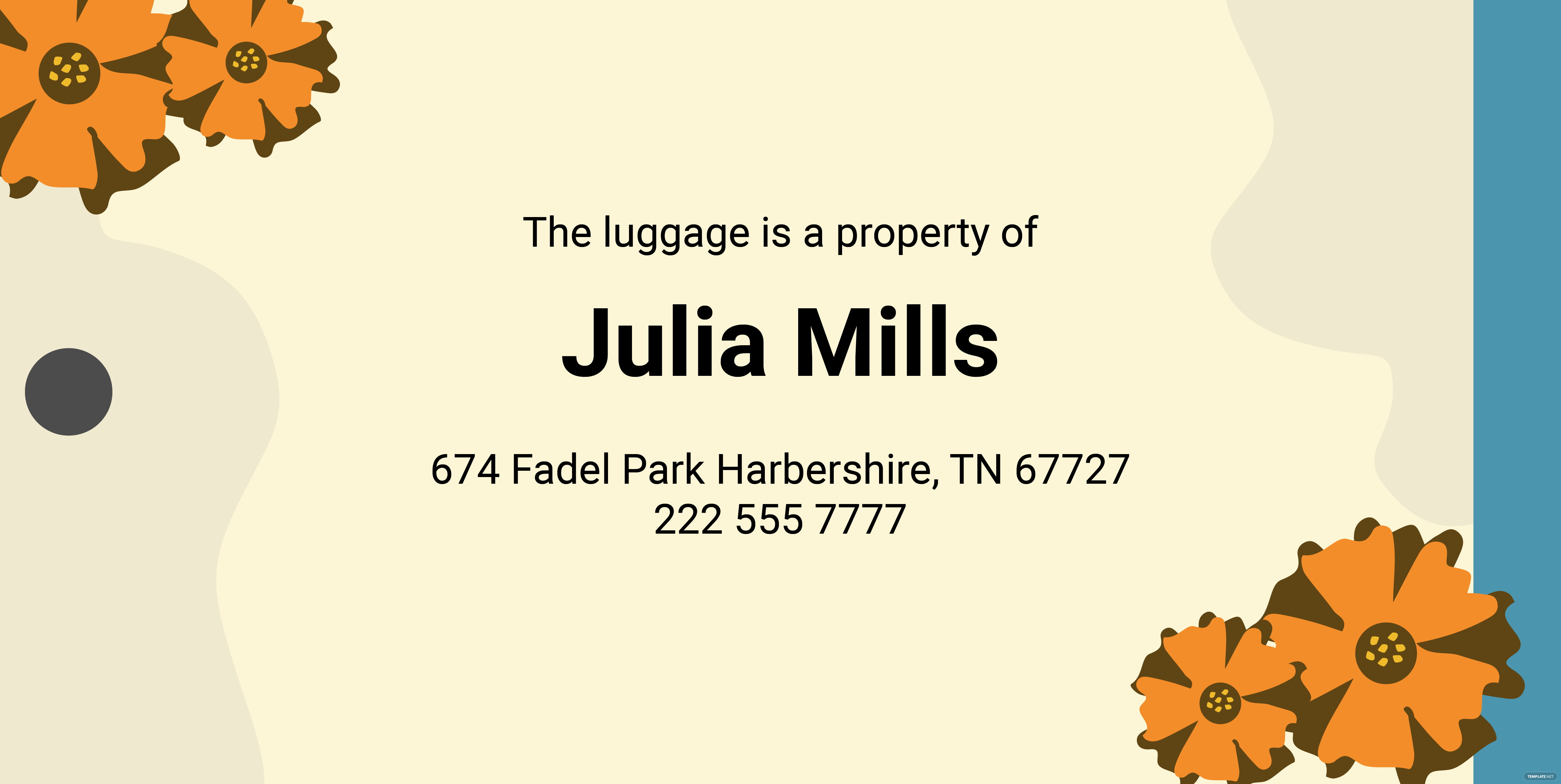 Luggage Tag Ideas Examples 2022