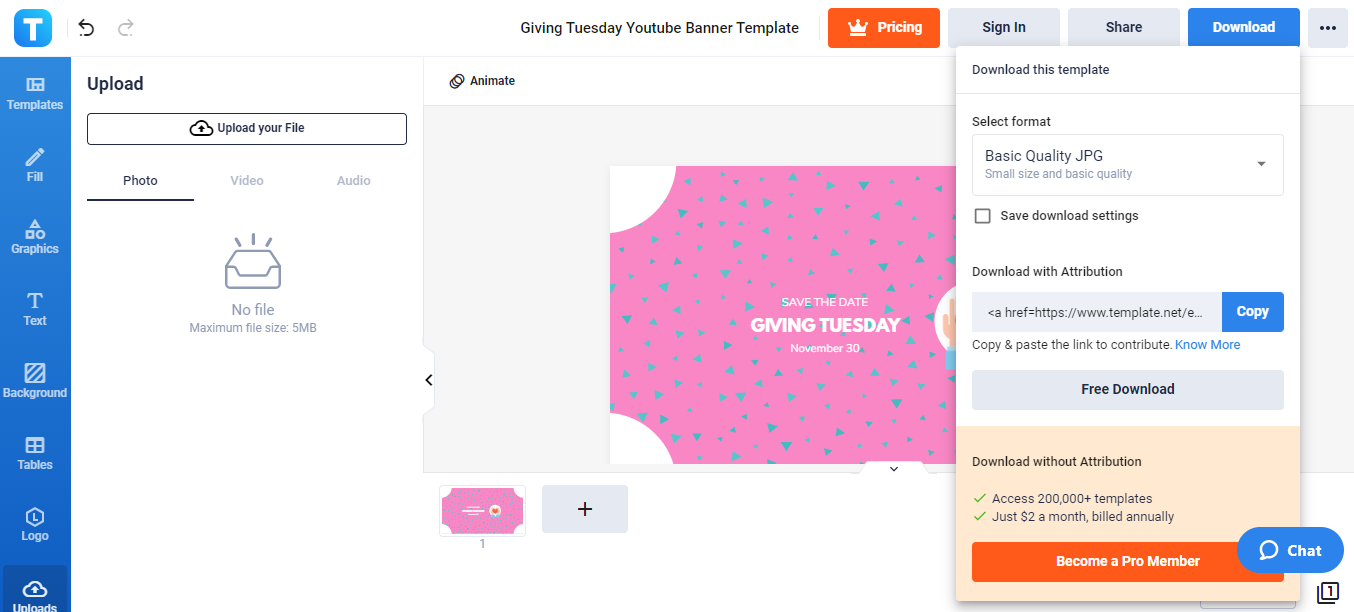 giving tuesday youtube banner template template net