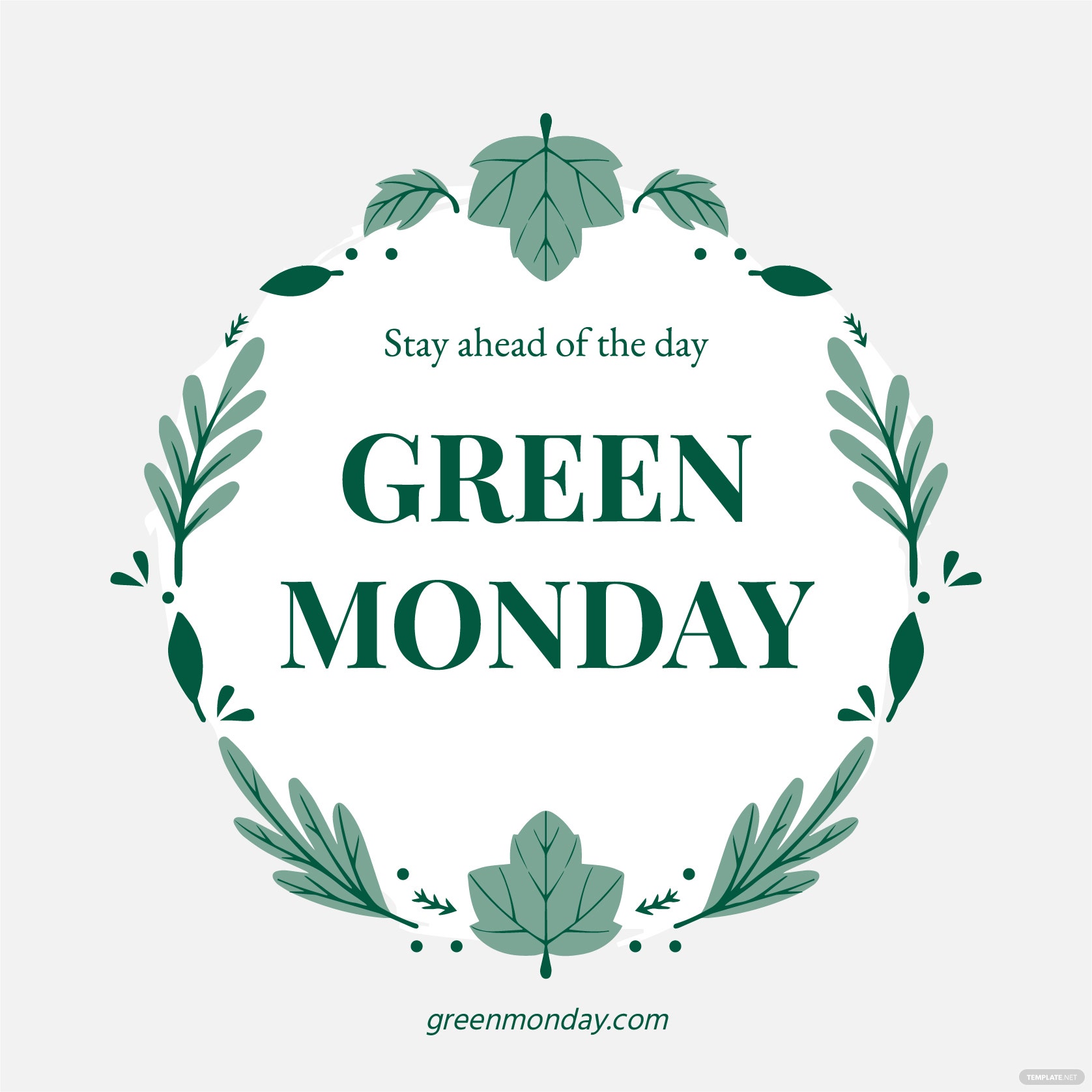 green monday poster vector ideas and examples