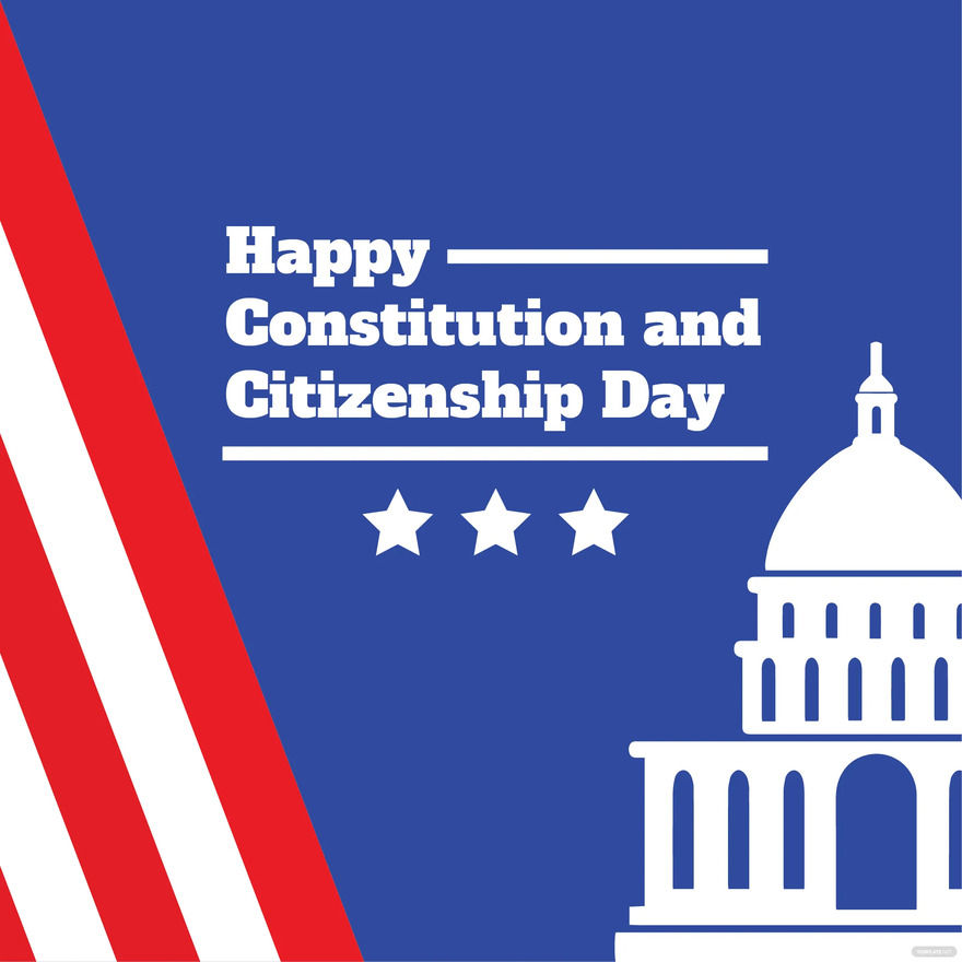 happy constitution and citizenship day illustration ideas and examples