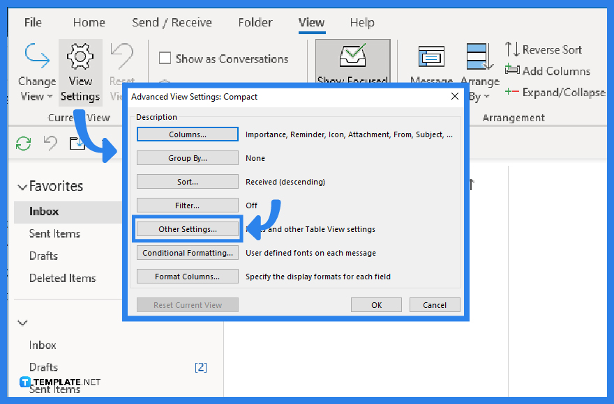 how-to-change-display-on-microsoft-outlook