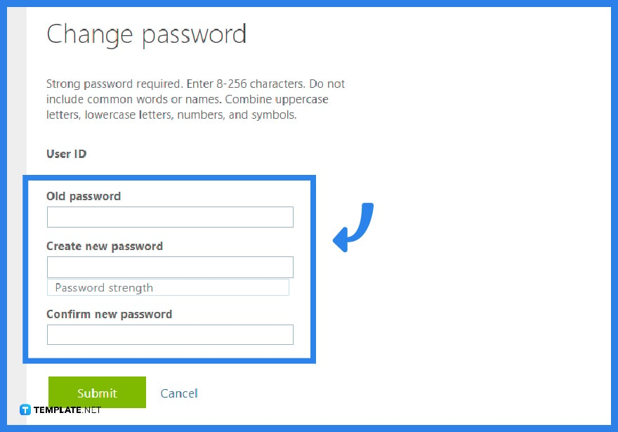 how to update microsoft outlook password step
