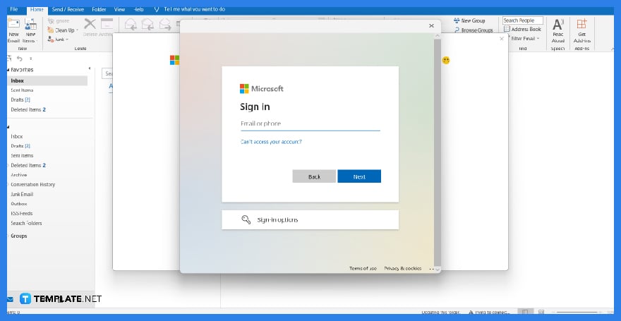 how to update microsoft outlook password step