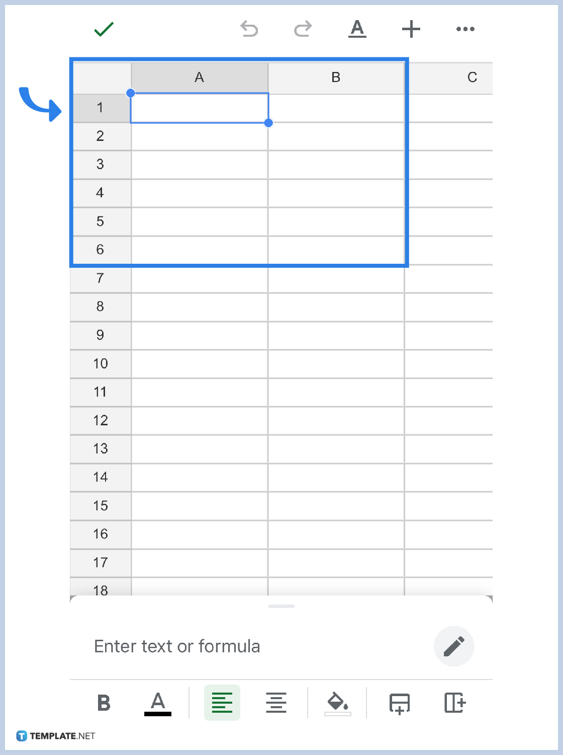 how to use google sheets on mobile step