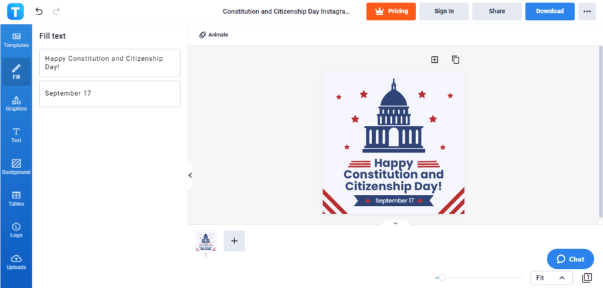 include a good constitution and citizenship day quote or greeting