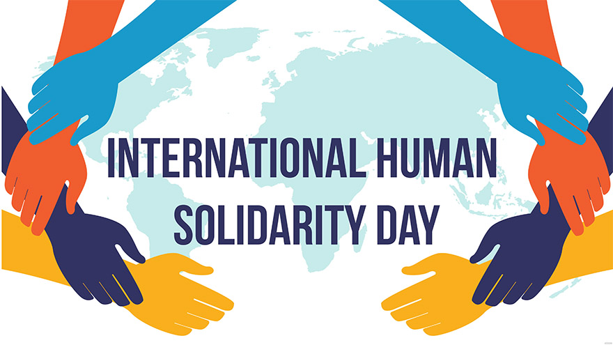 international human solidarity day background ideas and examples