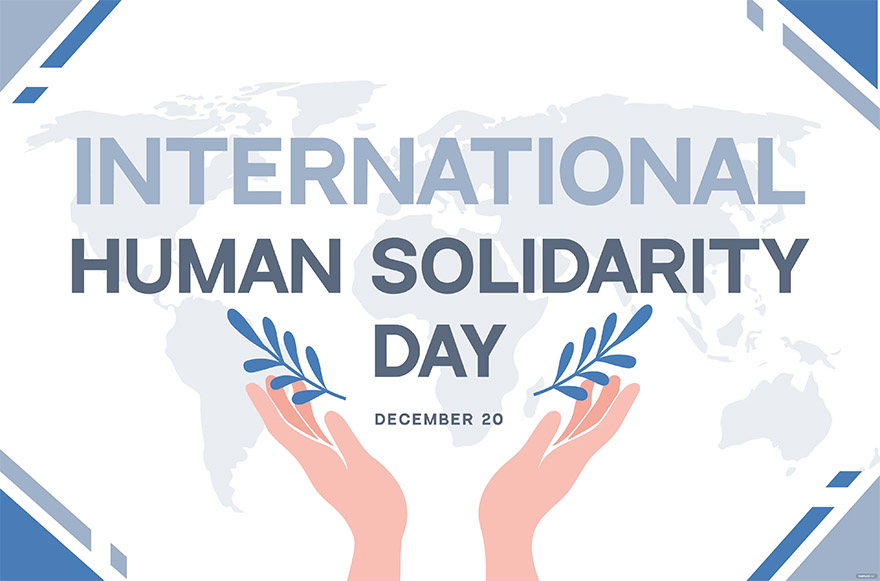 international human solidarity day banner ideas and examples