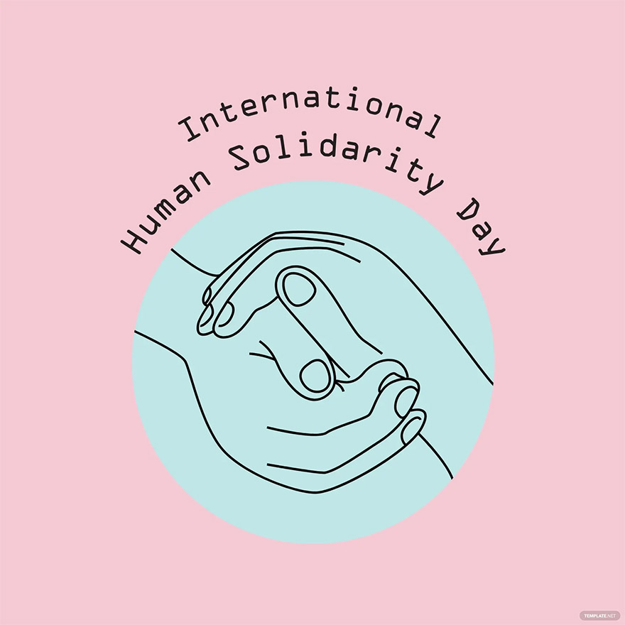 international human solidarity day drawing vector ideas and examples