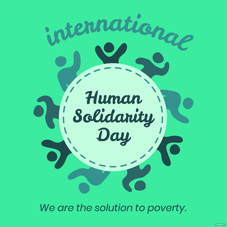international human solidarity day flyer vector ideas and examples