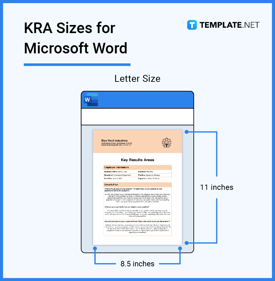 kra sizes for microsoft word