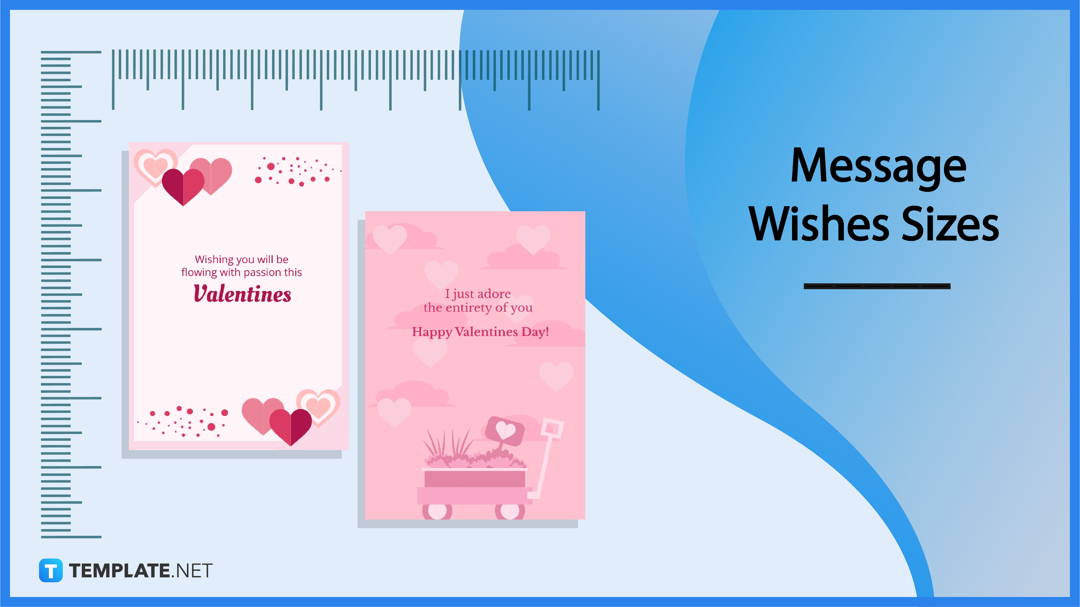 Message Wishes Size - Dimension, Inches, mm, cms, Pixel