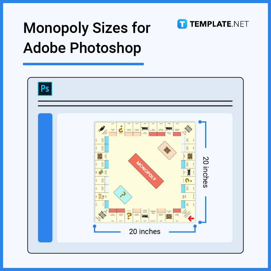 monopoly sizes for adobe photoshop