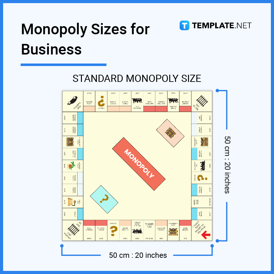 Monopoly Size - Dimension, Inches, mm, cms, Pixel