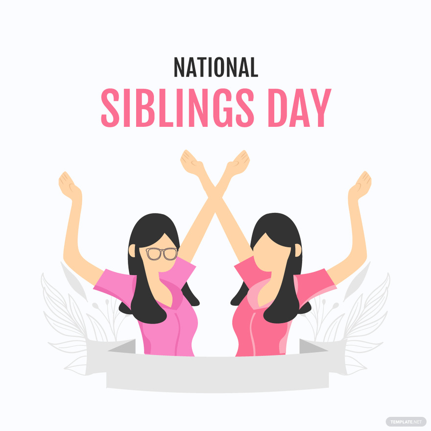 national siblings day vector ideas and examples