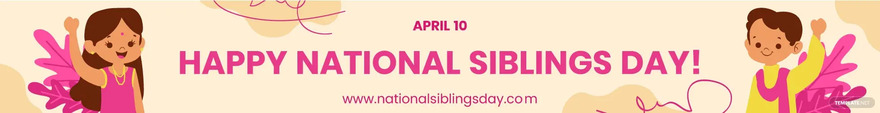 national siblings day website banner ideas and examples