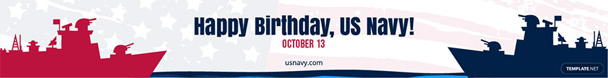 navy birthday website banner ideas and examples