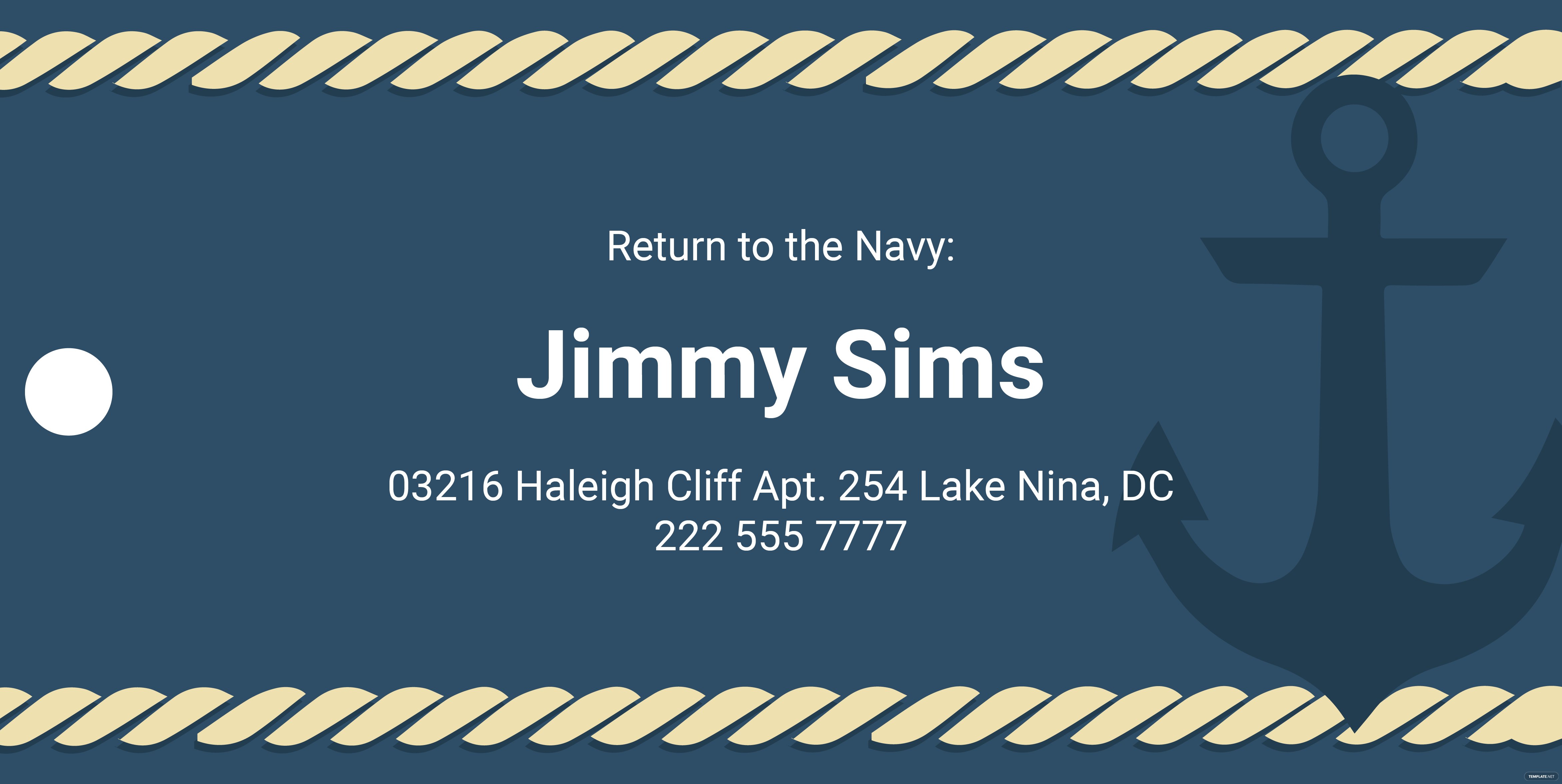 navy luggage tag ideas and examples