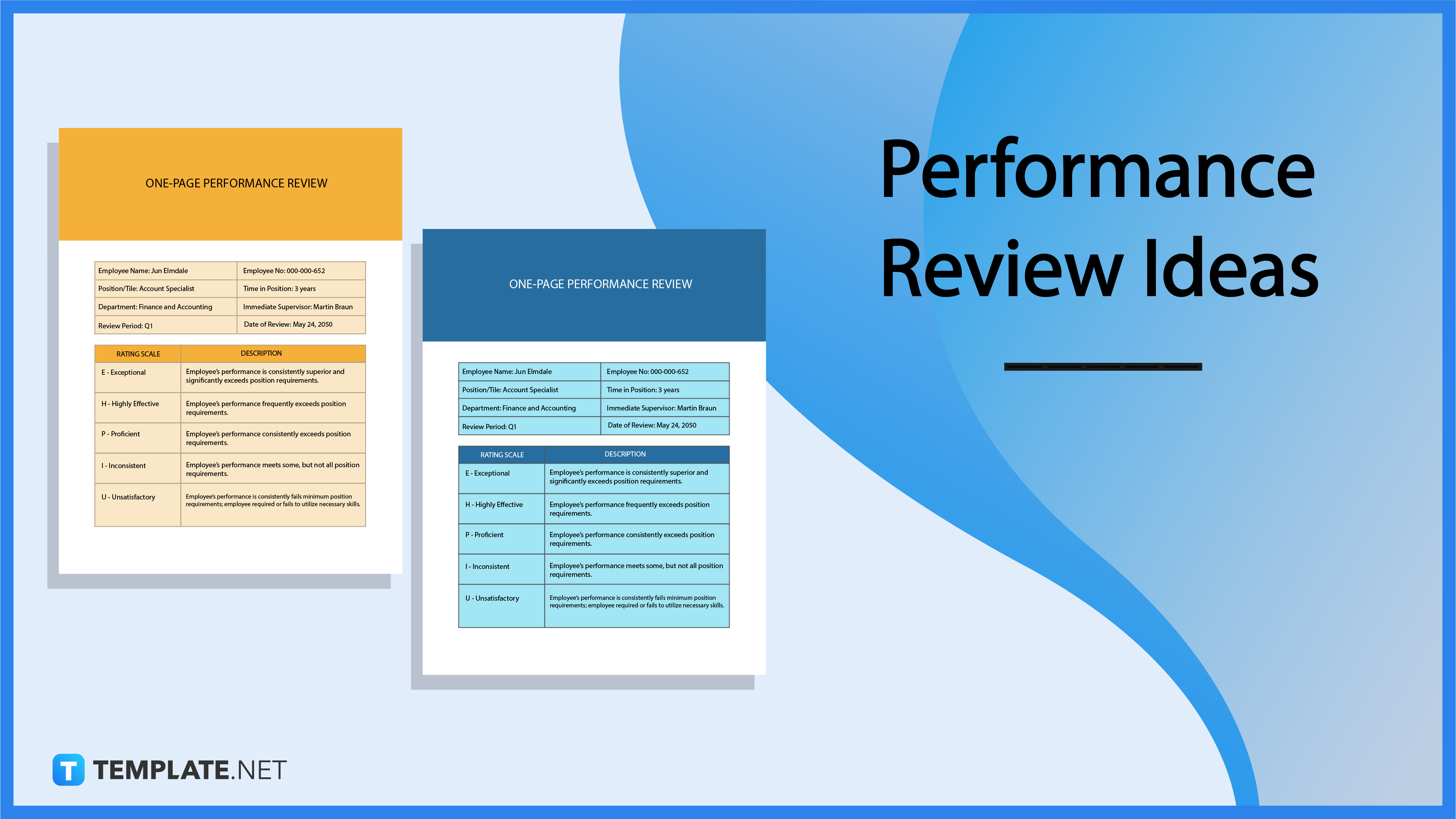 Performance Review Ideas - Examples 2022