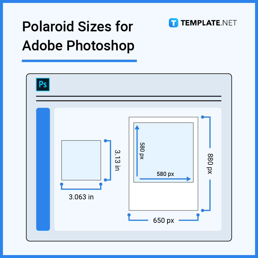 polaroid photo measurements