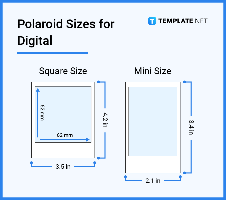 Polaroid Size Dimension, Inches, mm, cms, Pixel