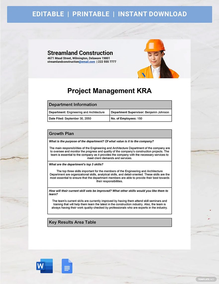 project management kra
