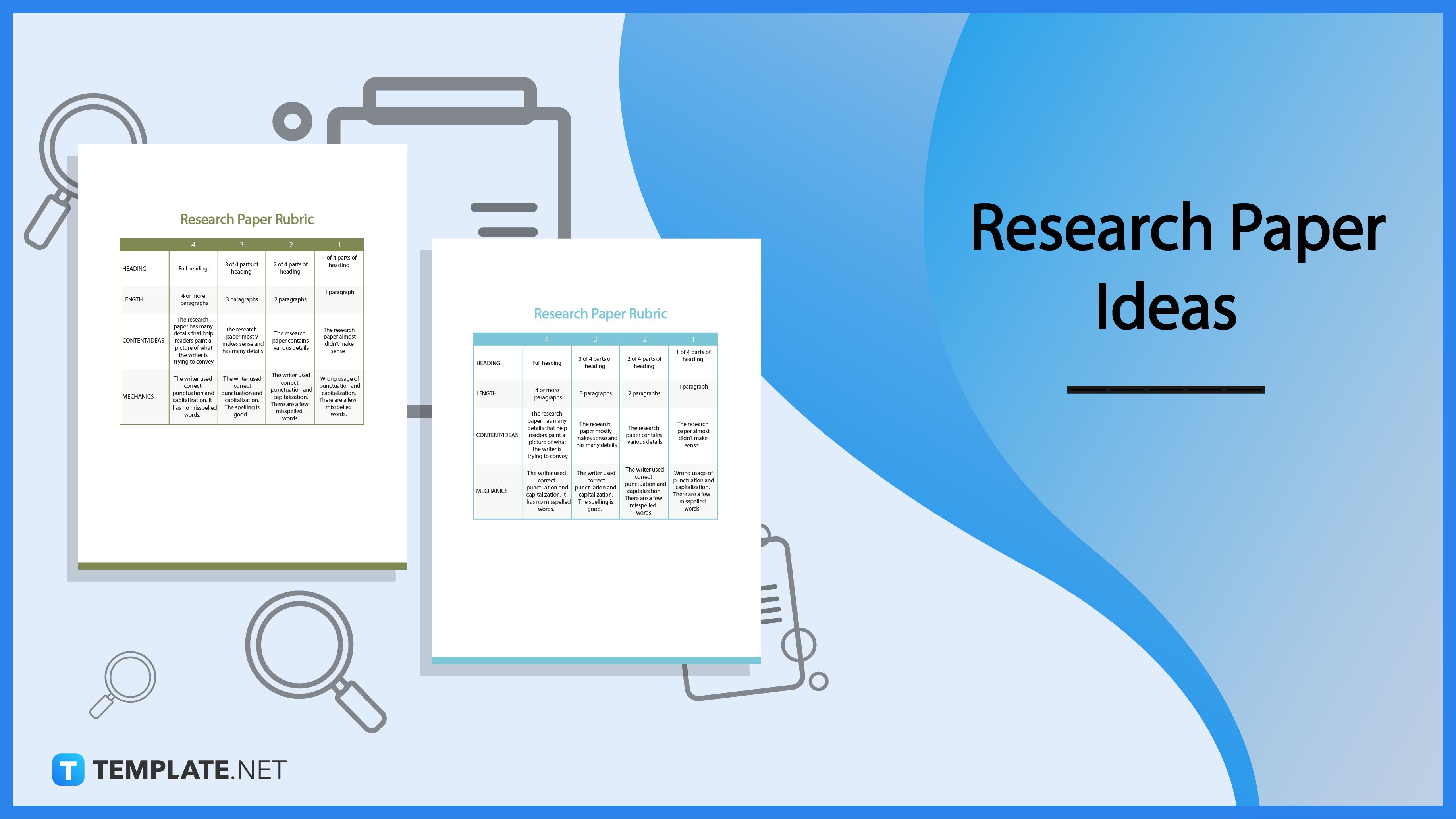 different research paper ideas