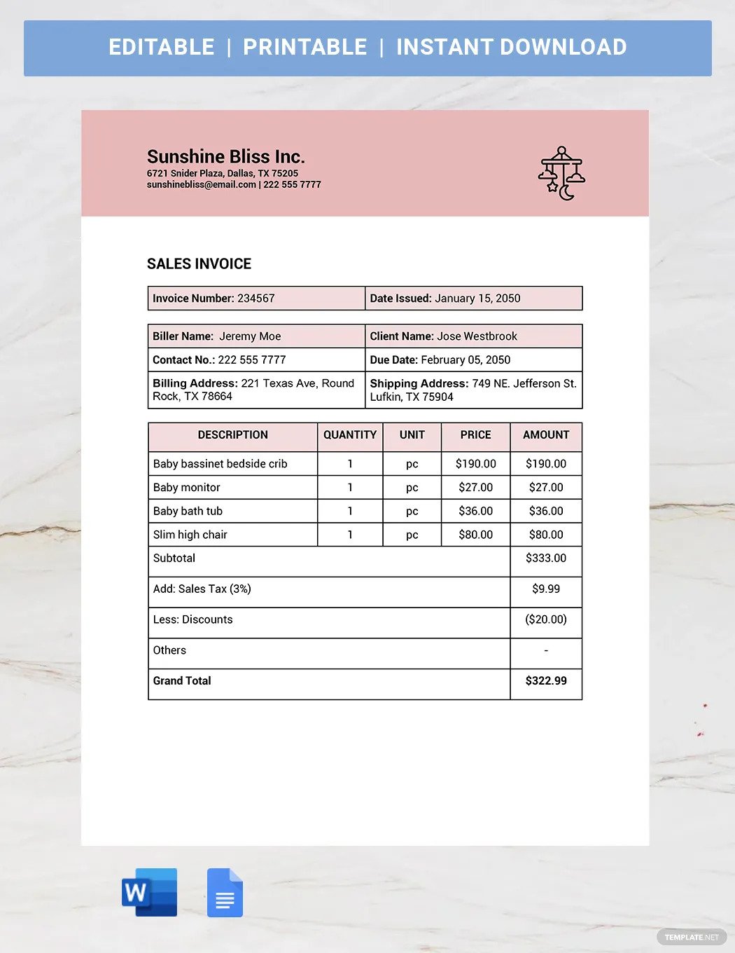sales invoice book ideas and examples