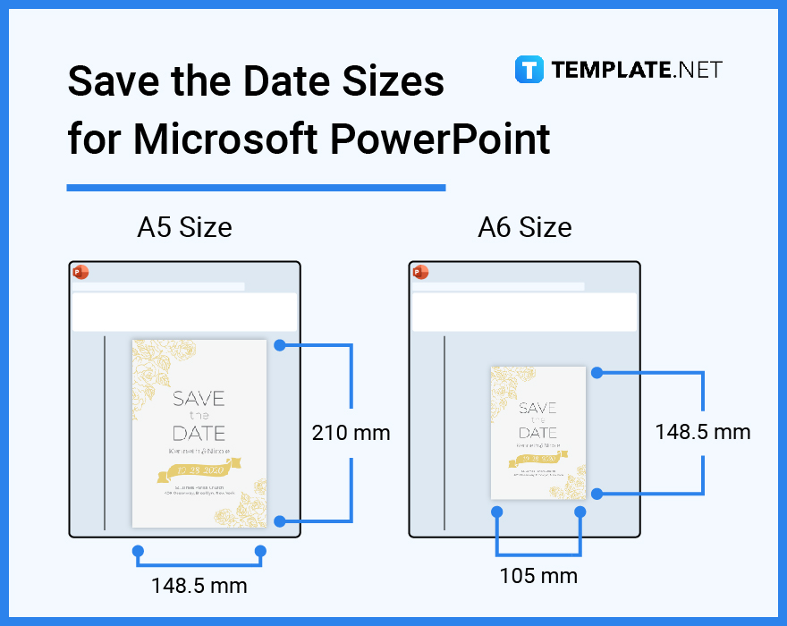 Save the Date Size - Dimension, Inches, mm, cms, Pixel