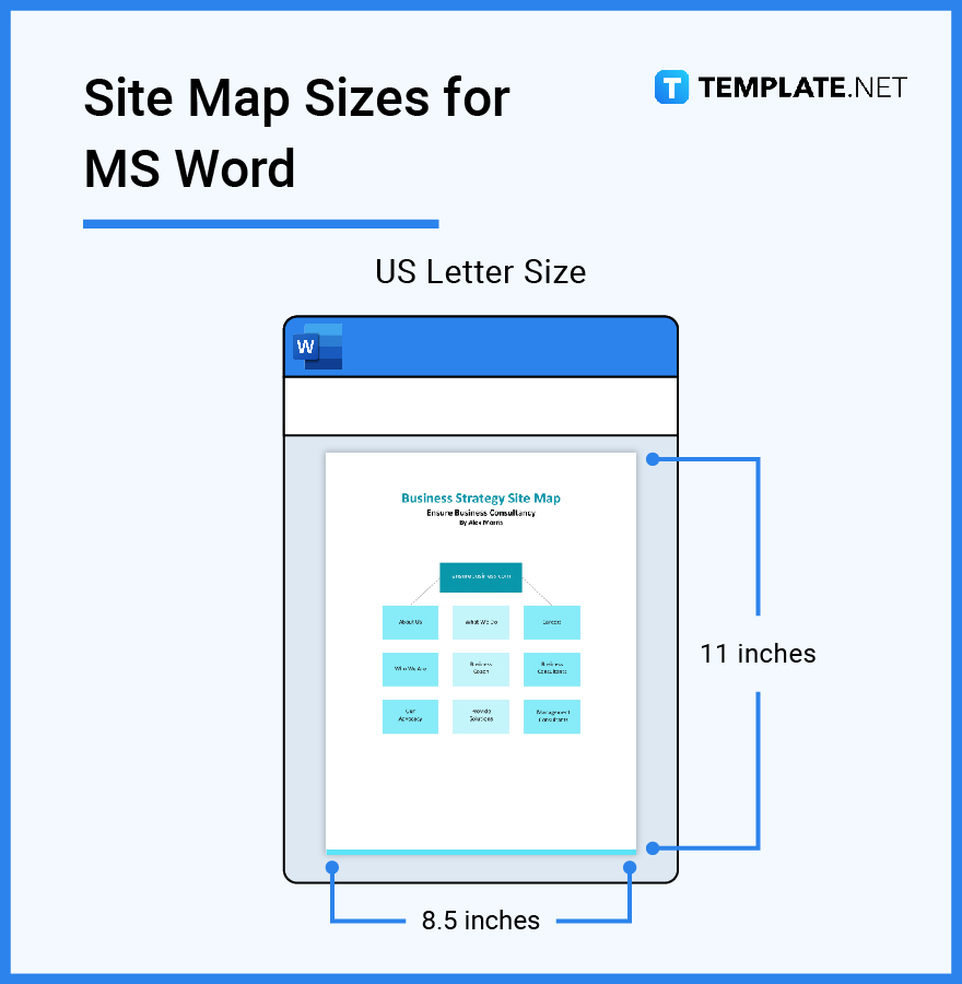 site map sizes for ms word