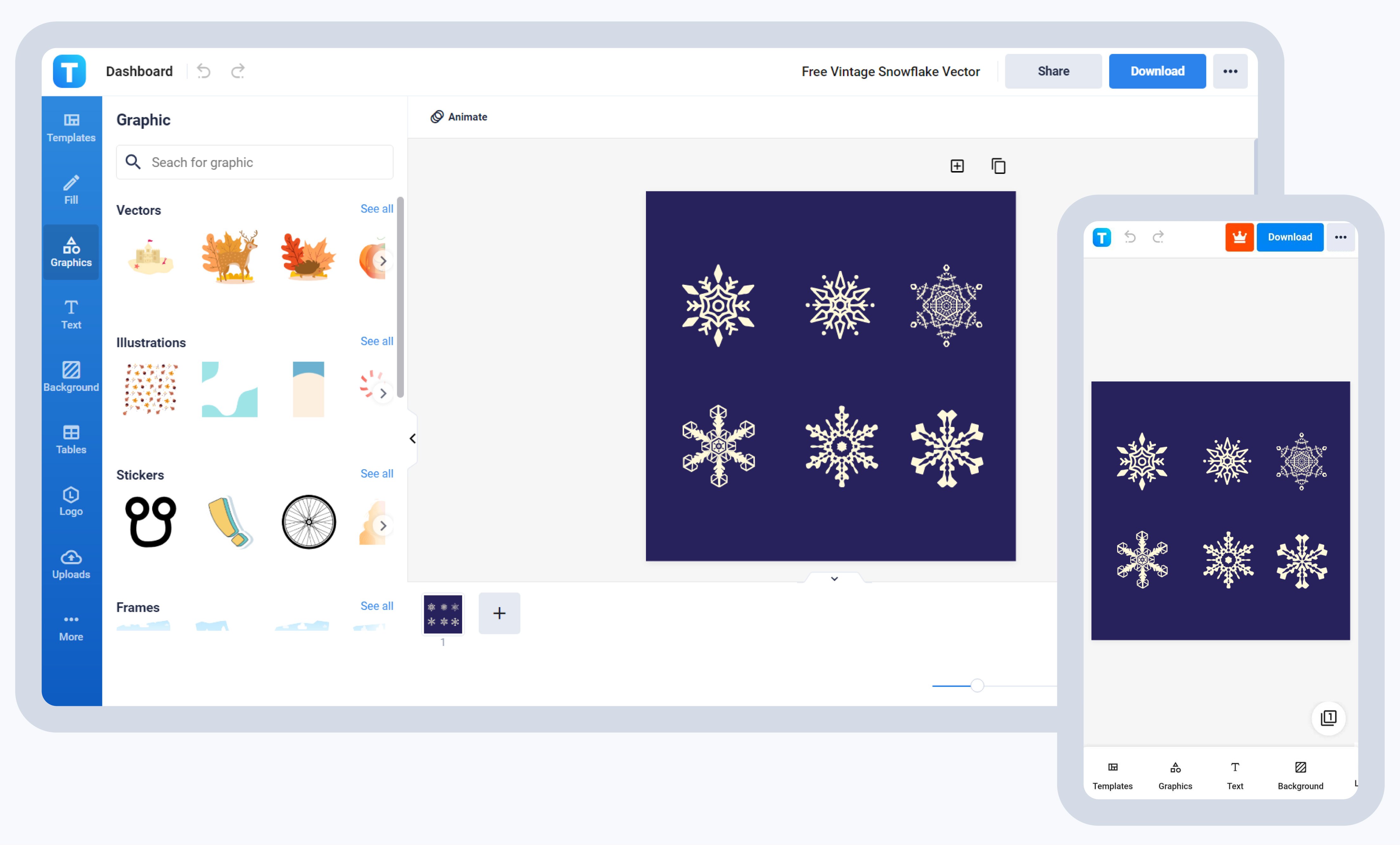 Snowflake Design Creator App