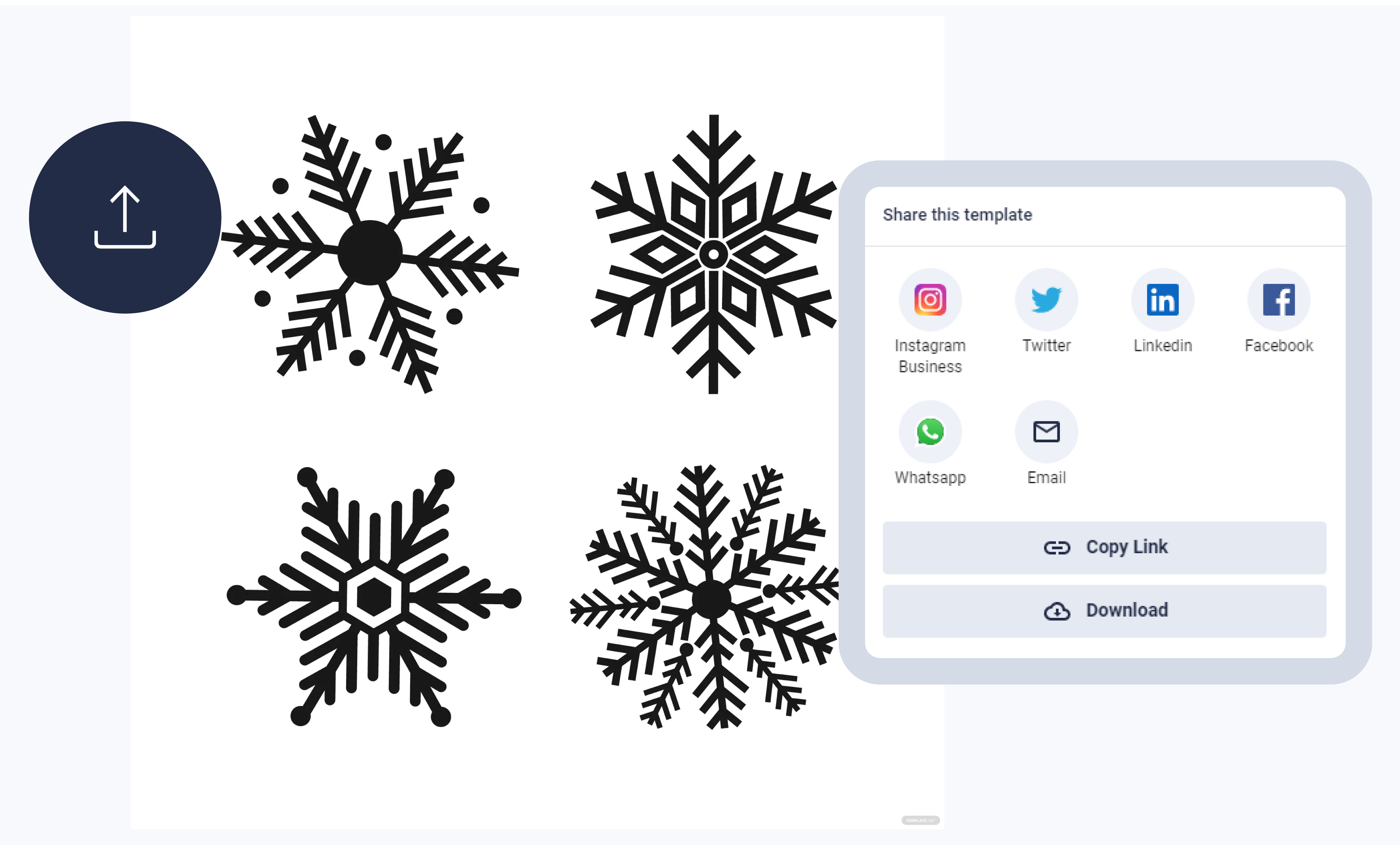 Snowflake Maker to post on Social Media
