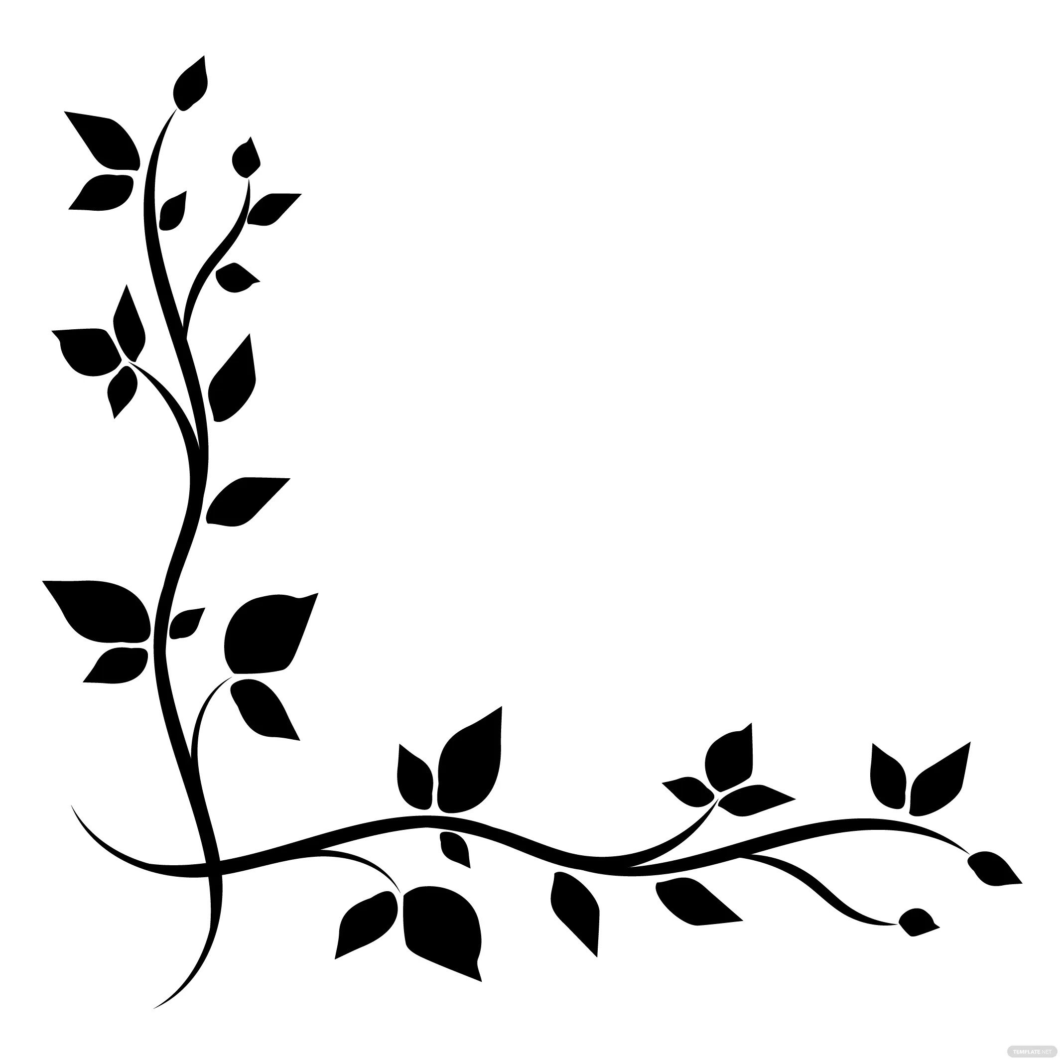 vine silhouette ideas and examples